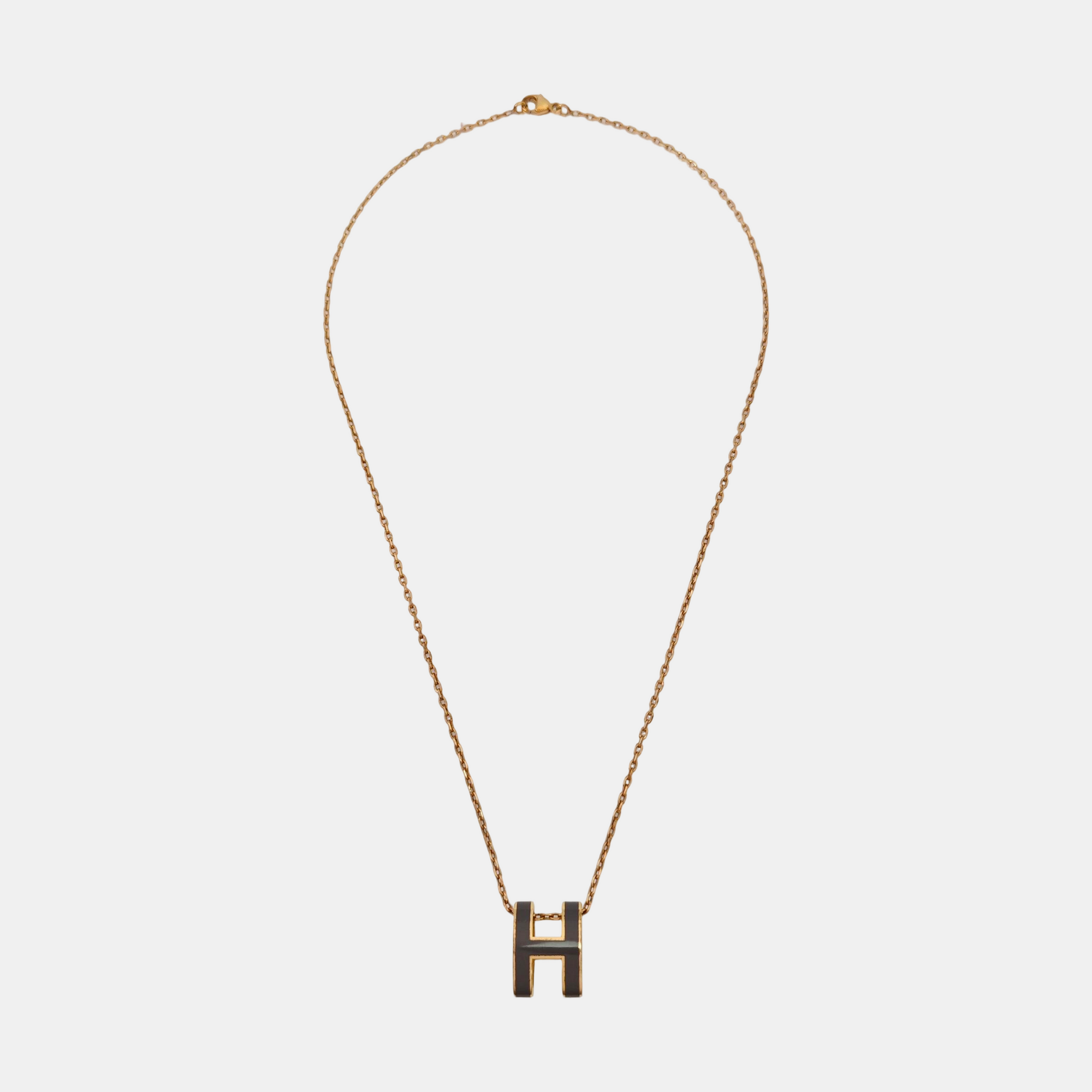 Pop H Metal Rose Gold Necklace