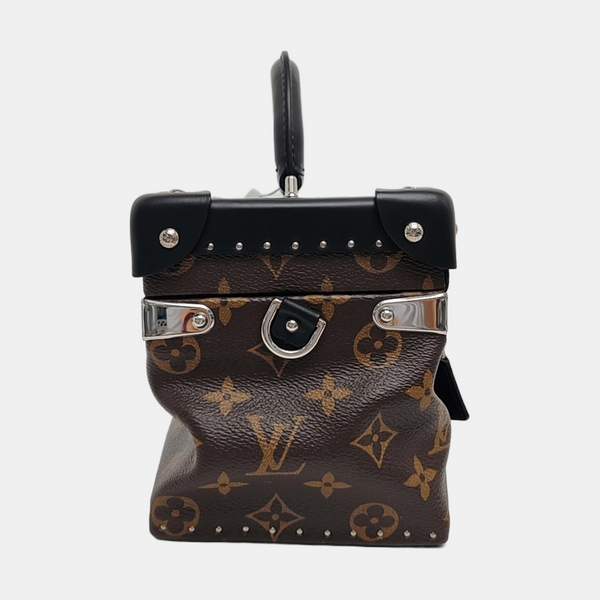 Monogram Coated Canvas Shoulder Bag Brown