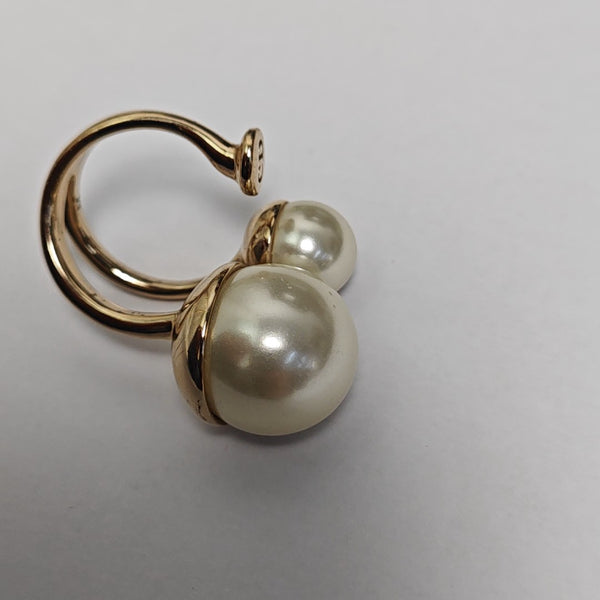 Metal Scarf Ring White