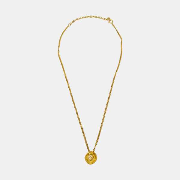 Petit CD Metal Gold Necklace