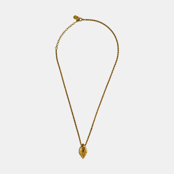 Twist Round Metal Gold Necklace