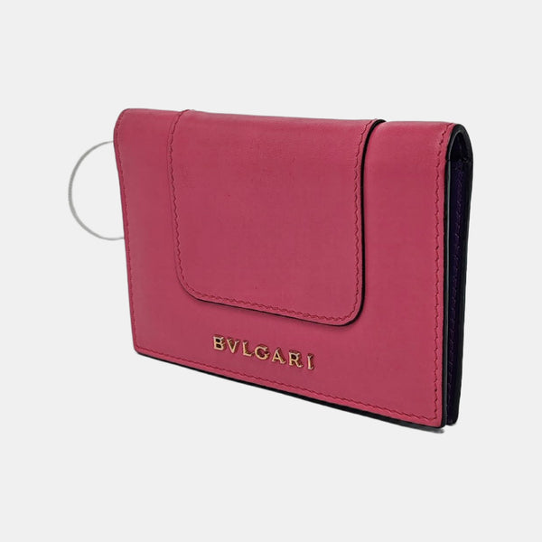 SERPENTI FOREVER Calfskin Red Card Holder