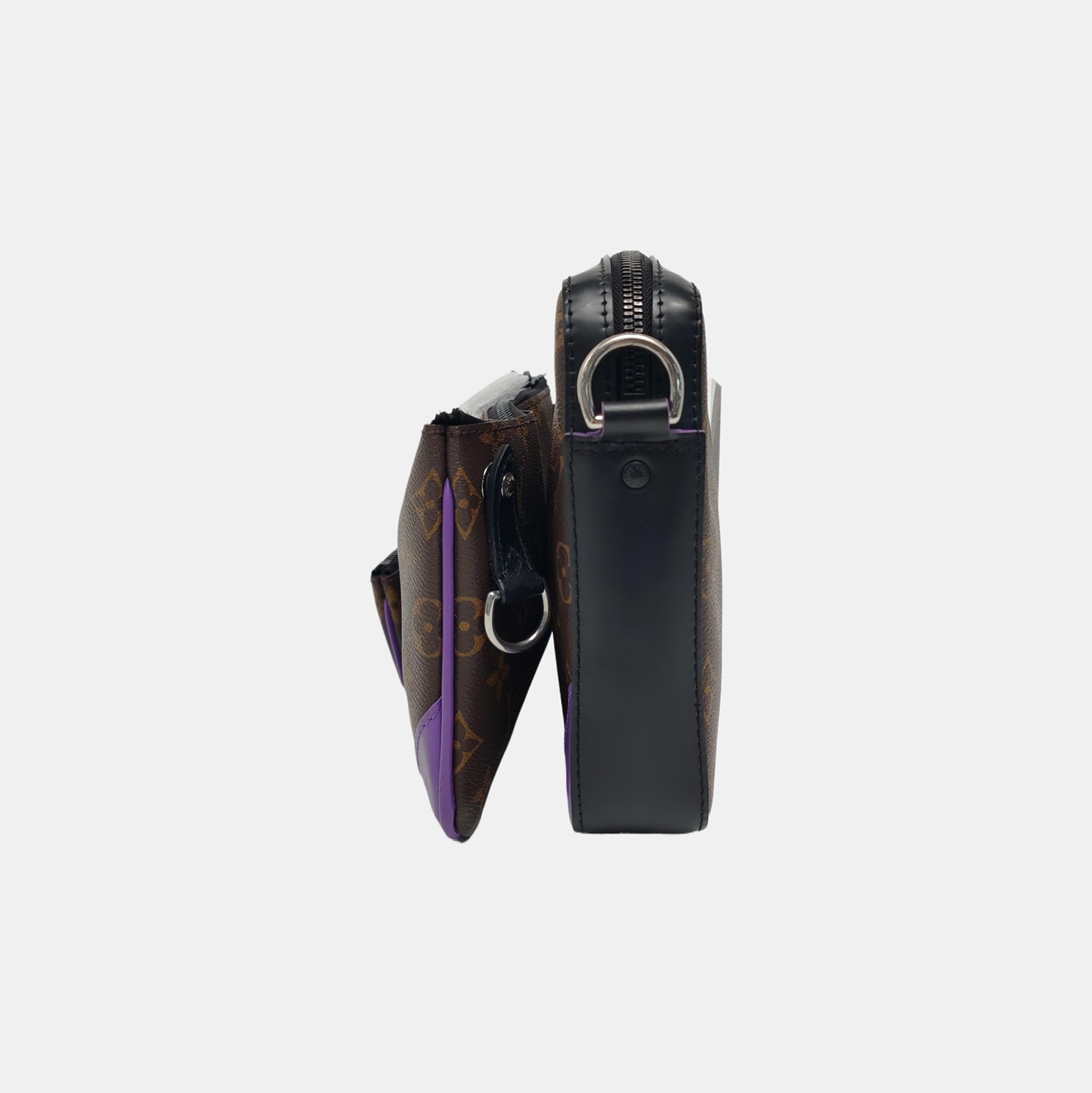 TRIO Monogram Calfskin Brown