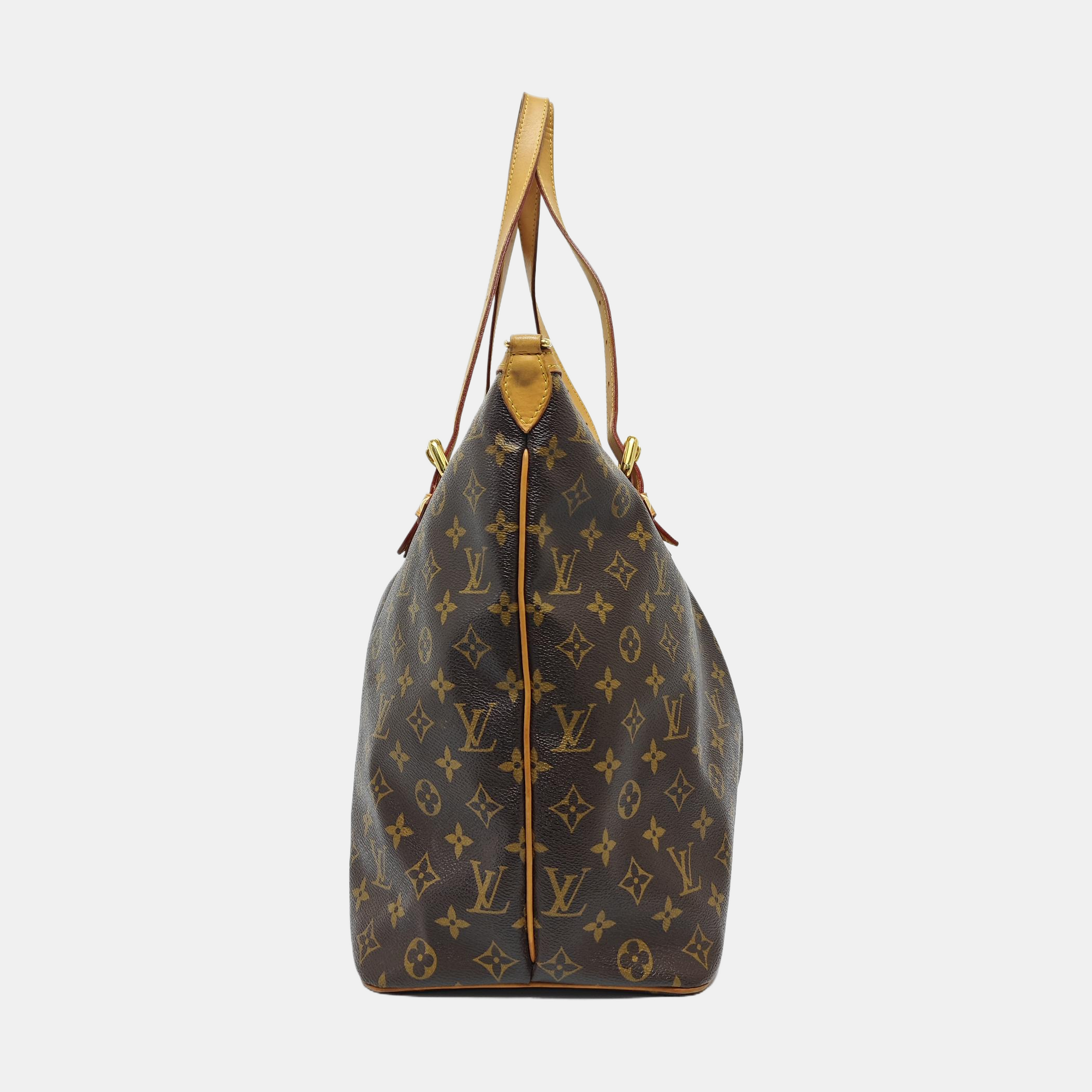 PALERMO GM Monogram Coated Canvas Brown
