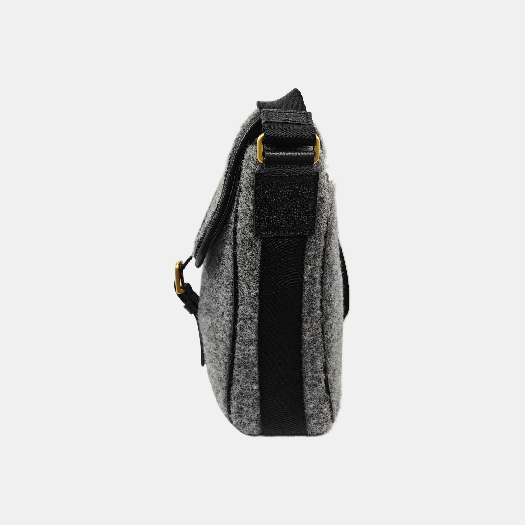 Fabric Shoulder Bag Gray