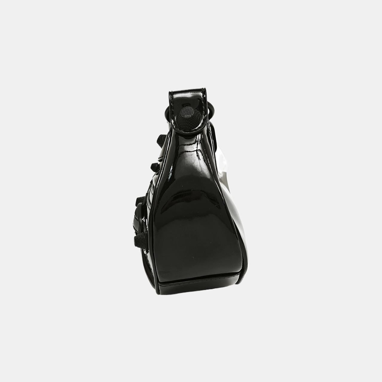 Le Cagole Mini Patent Leather Black