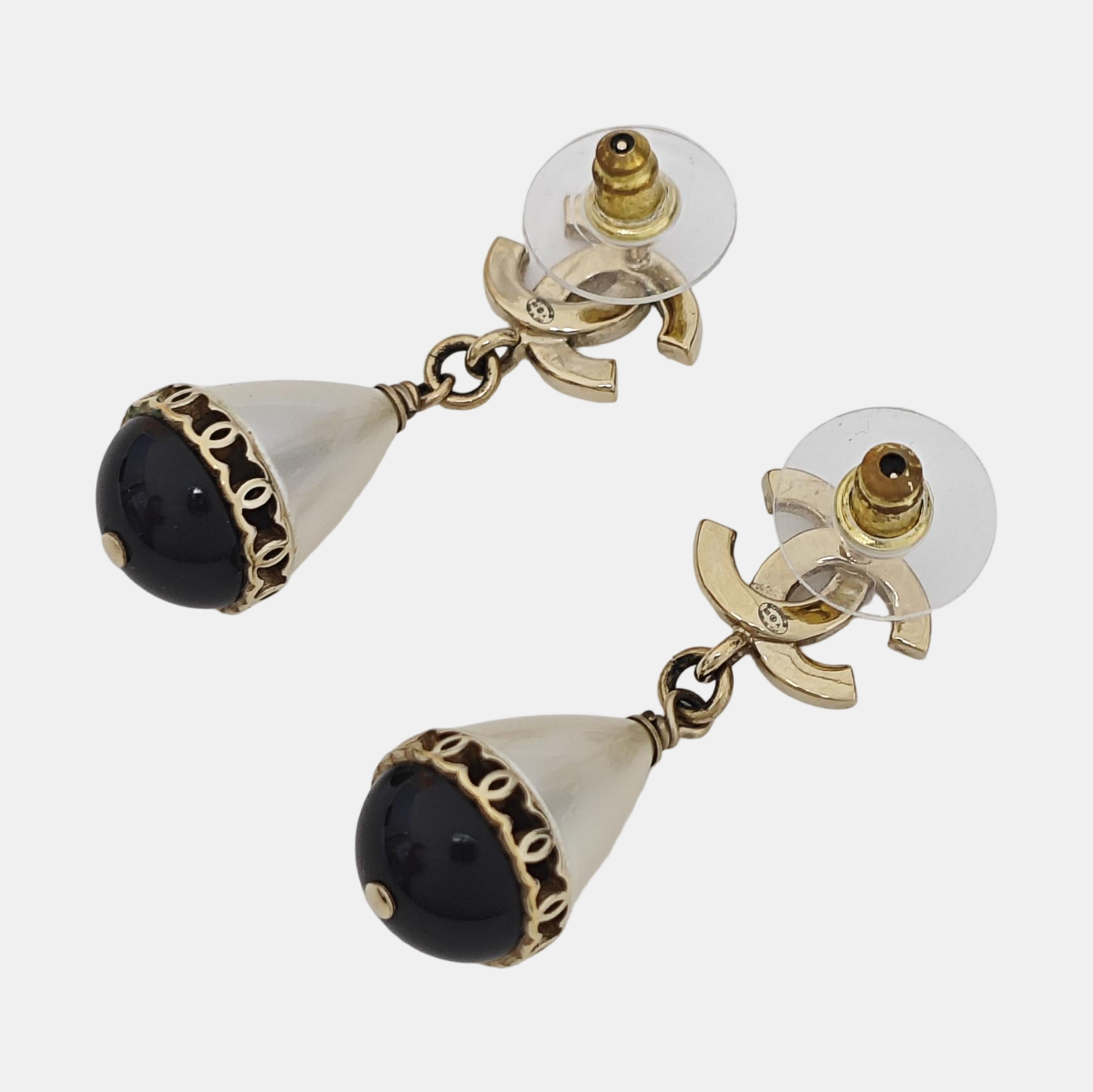 Synthetic Crystal White Stud Earrings