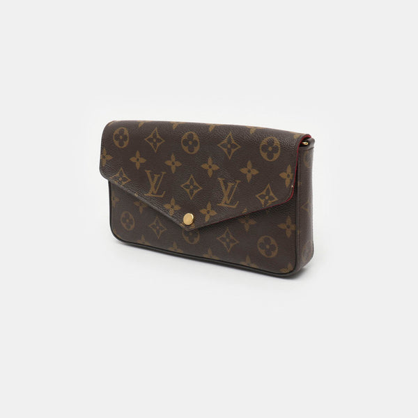 FÉLICIE Monogram Coated Canvas Brown