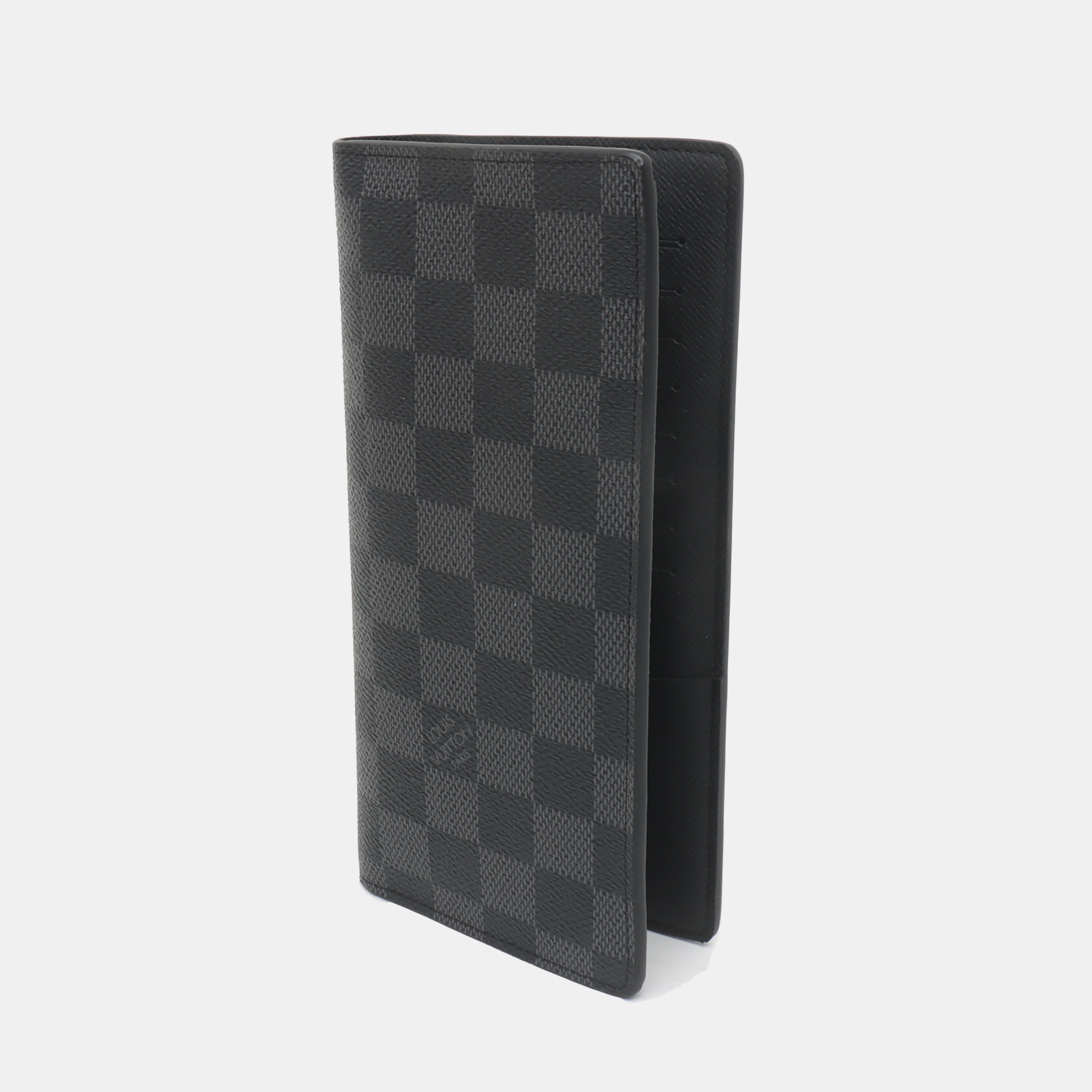 BRAZZA Damier Graphite Coated Canvas Black Wallet