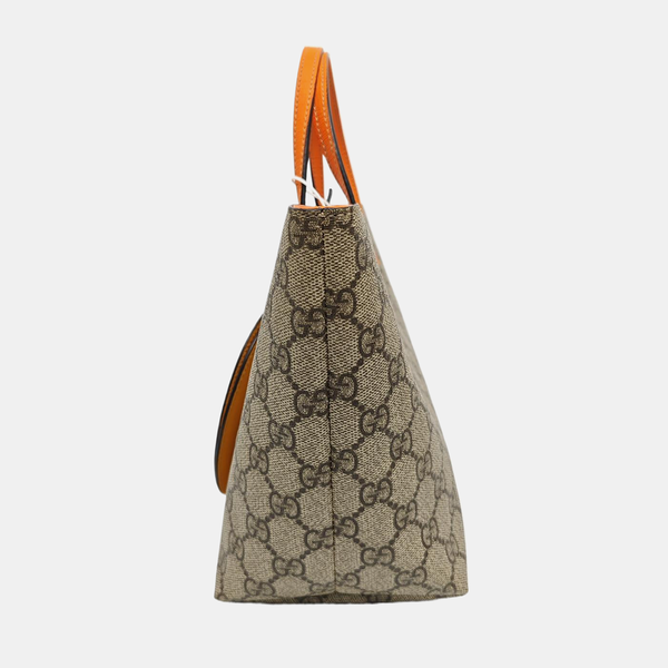 Children’s GG Bucket Monogram Coated Canvas Beige