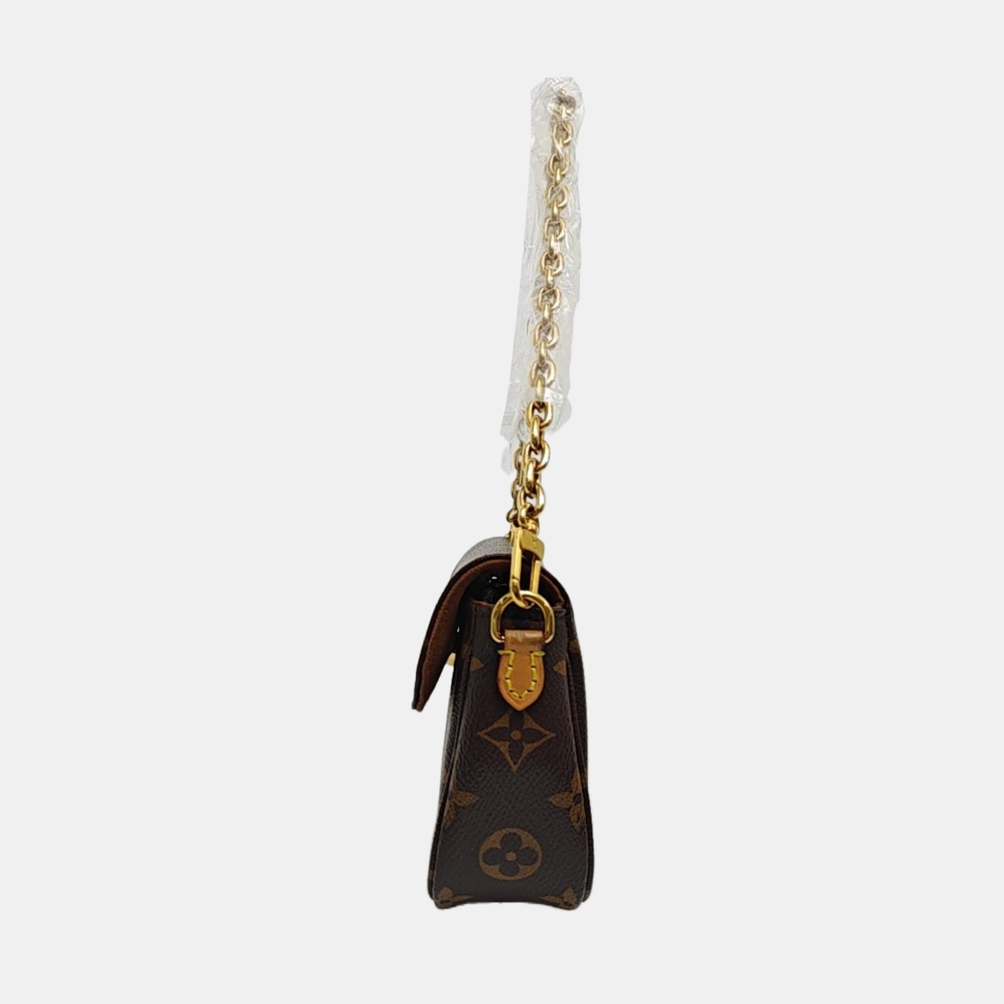 IVY Monogram Coated Canvas Brown