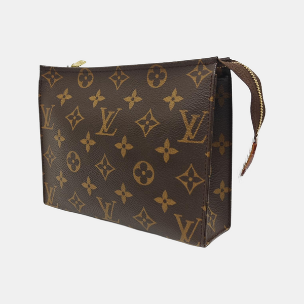 TOILET POCKET 19 Monogram Coated Canvas Brown