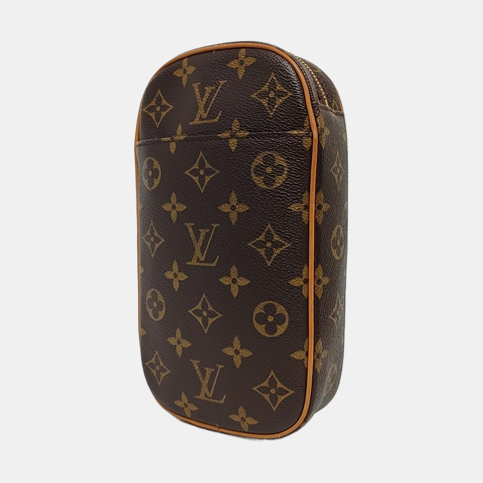 GANGE Monogram Coated Canvas Brown
