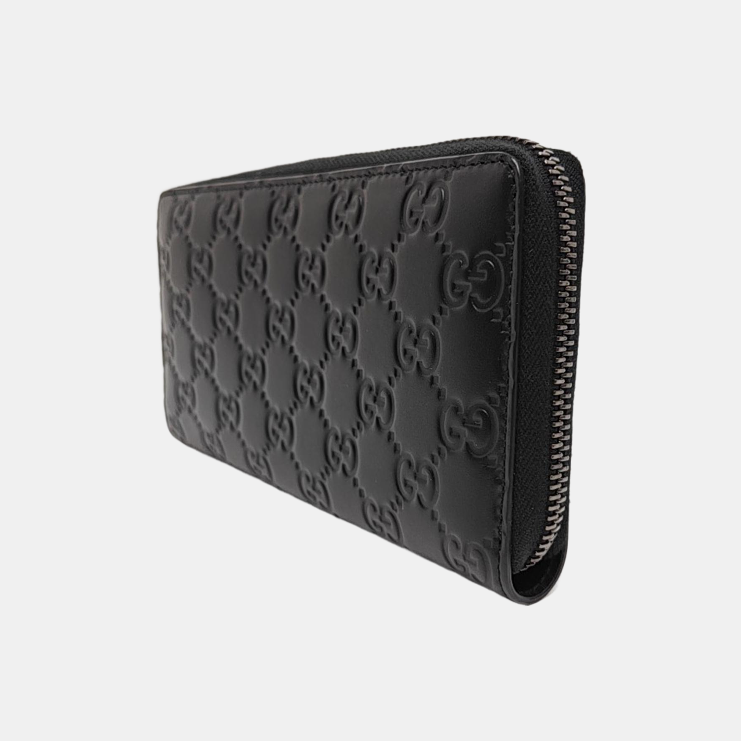 Signature Monogram Calfskin Black Wallet