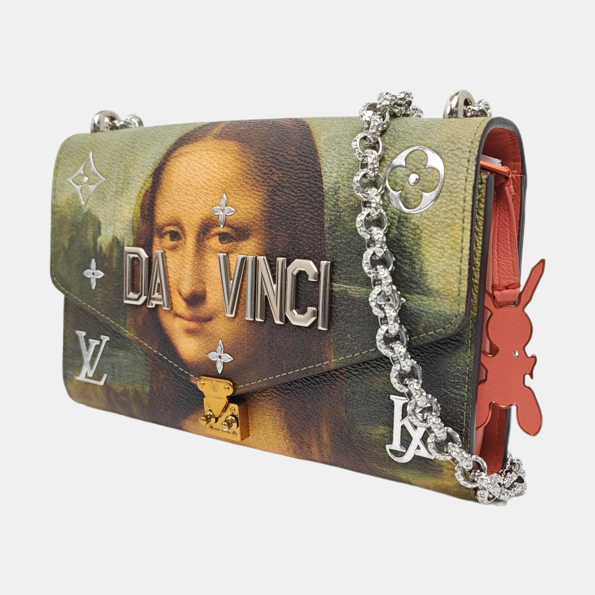 Coated Canvas Shoulder Bag Multicolor