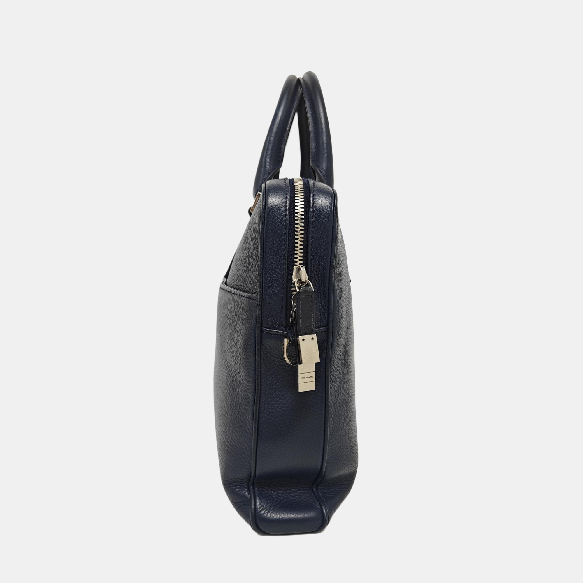 Calfskin Shoulder Bag Blue