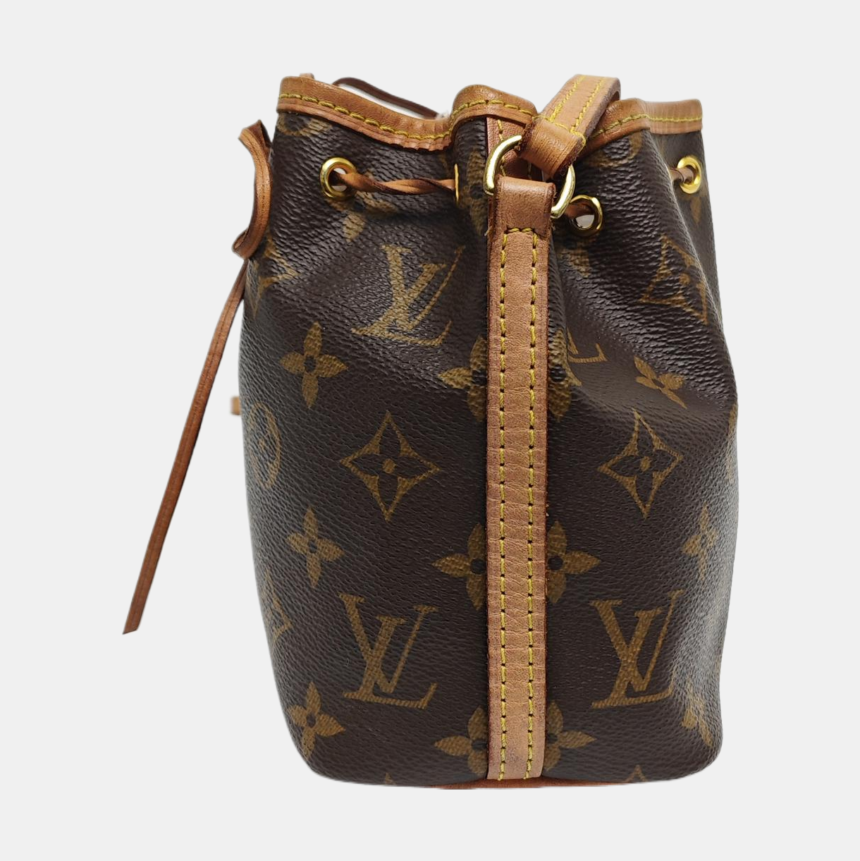 NÉONOÉ Nano Monogram Coated Canvas Brown