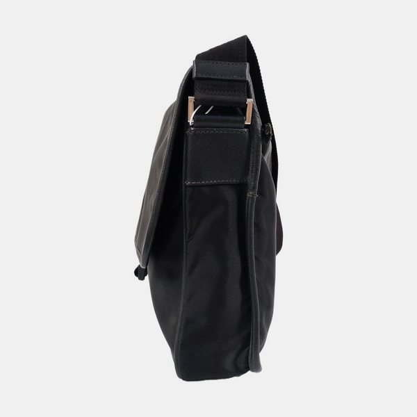 Nylon Shoulder Bag Black