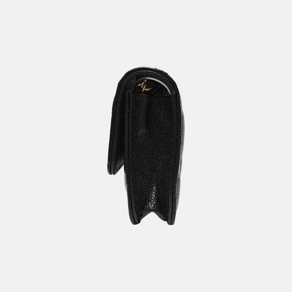 WOC Quilted Grained Calfskin Black