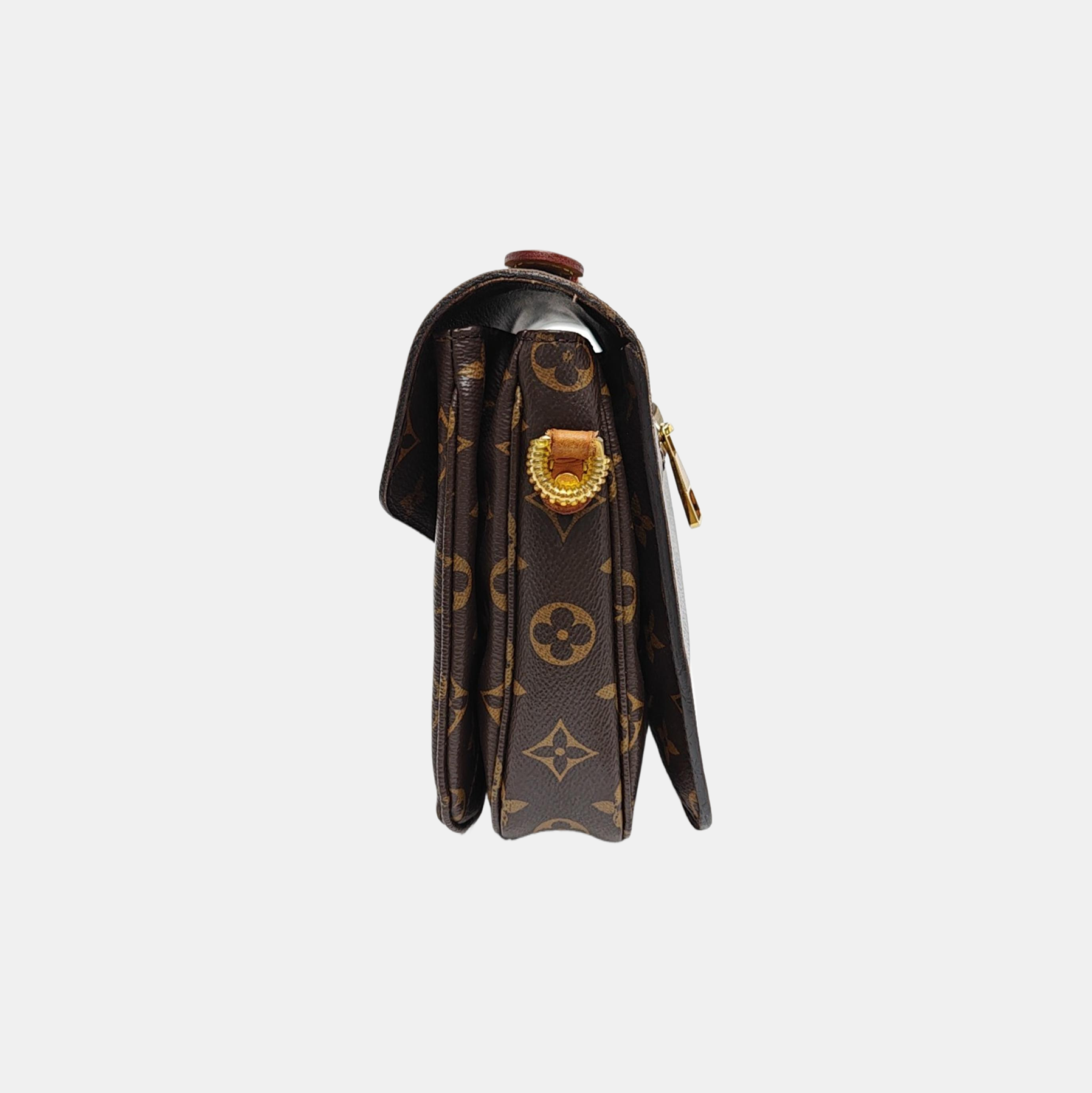 MÉTIS MM Monogram Coated Canvas Brown
