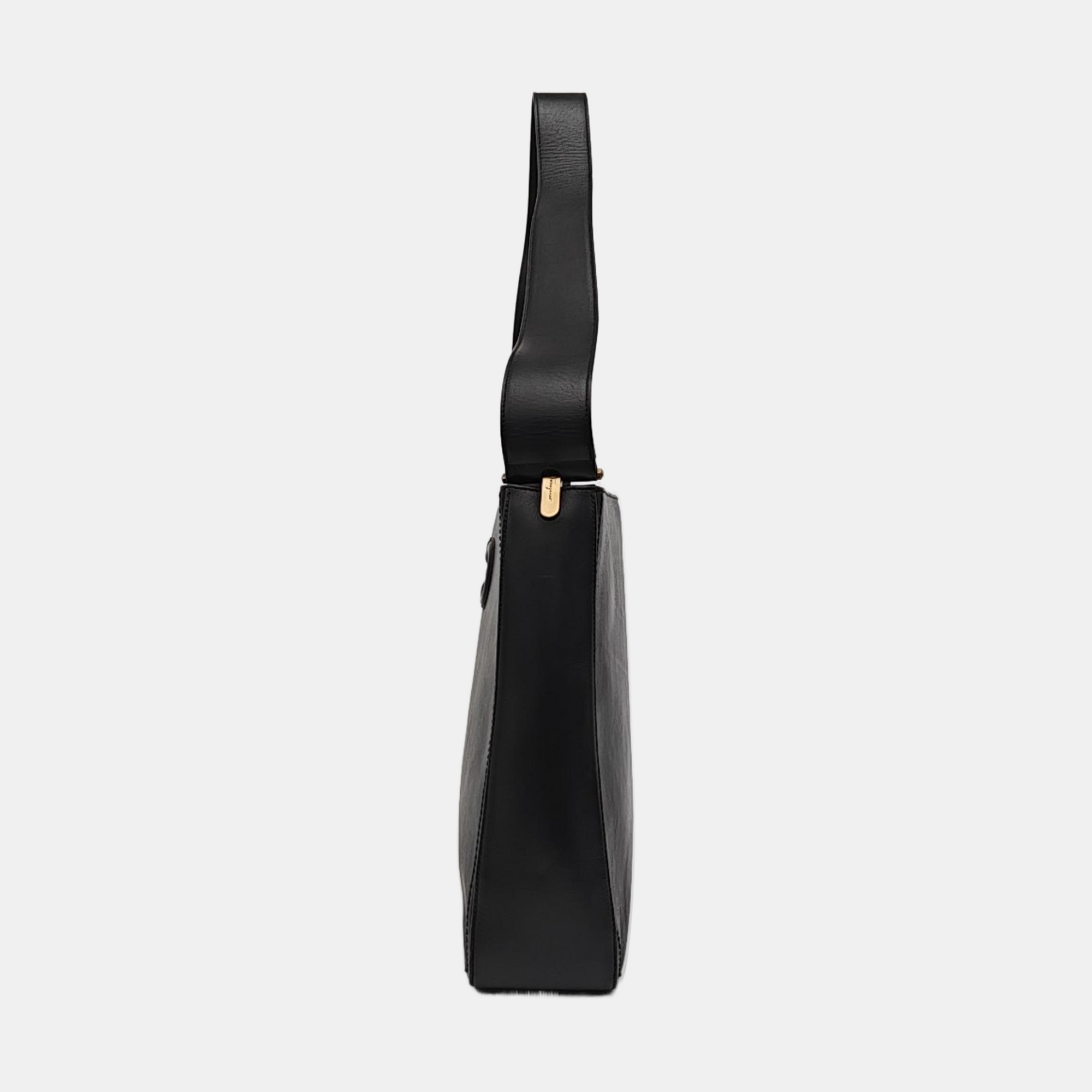 Calfskin Shoulder Bag Black