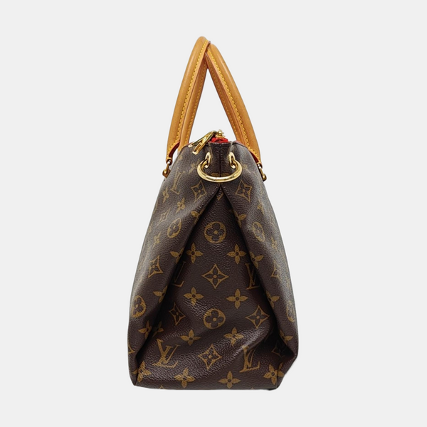 PALLAS MM Monogram Coated Canvas Brown