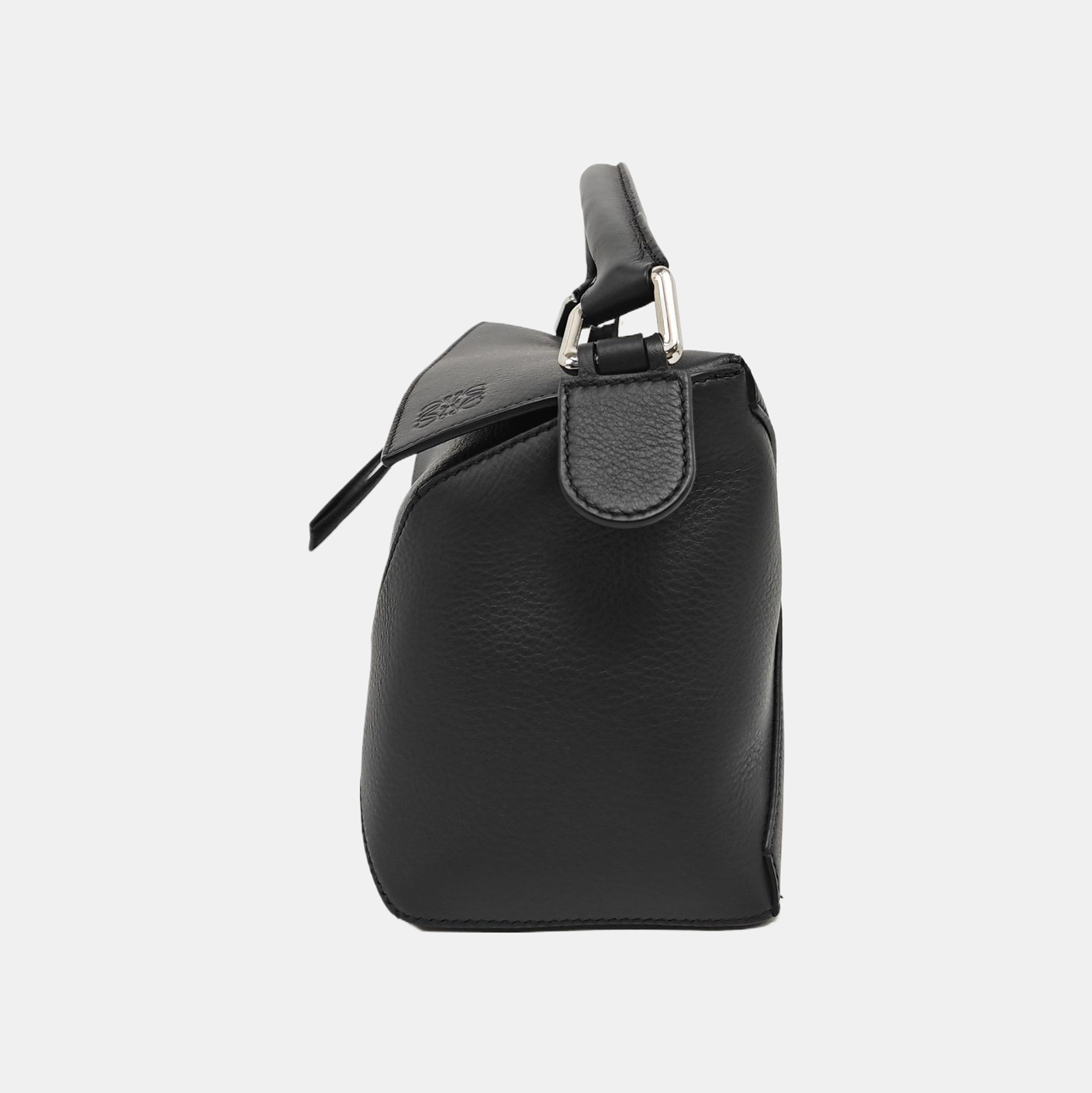 Puzzle Edge Small Calfskin Black