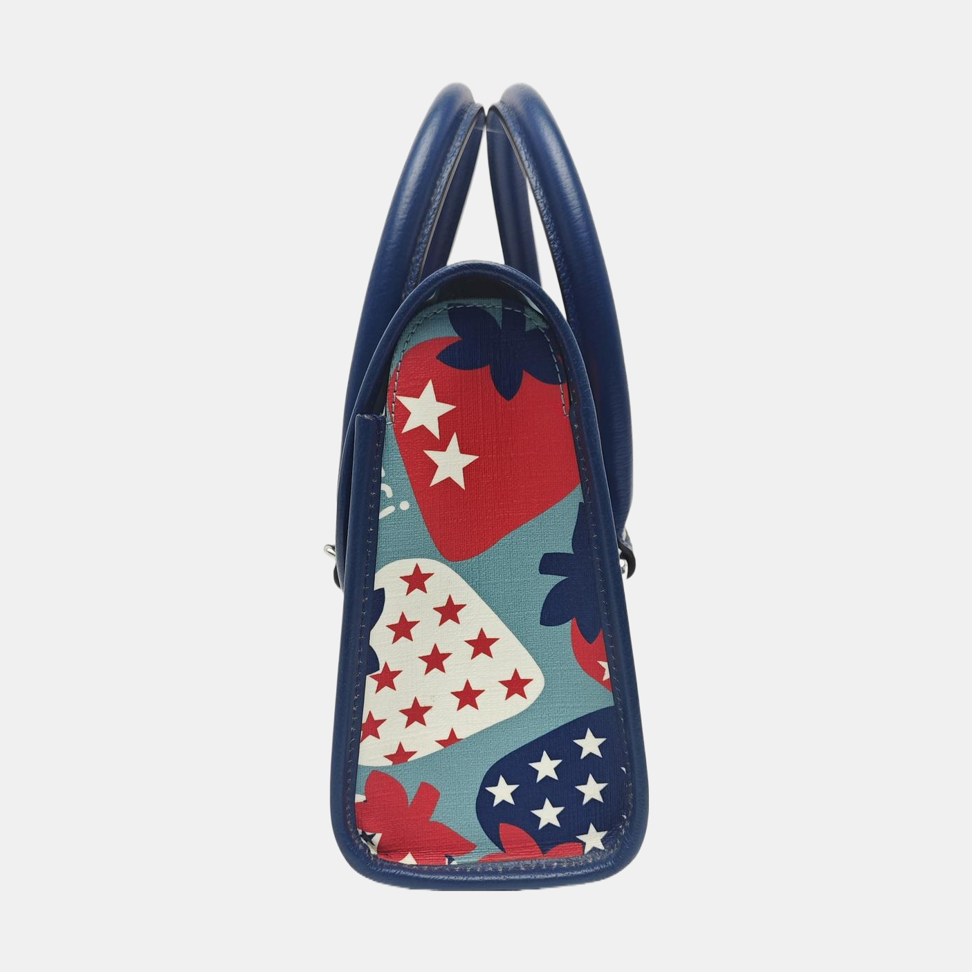 Coated Canvas Top Handle Bag Multicolor