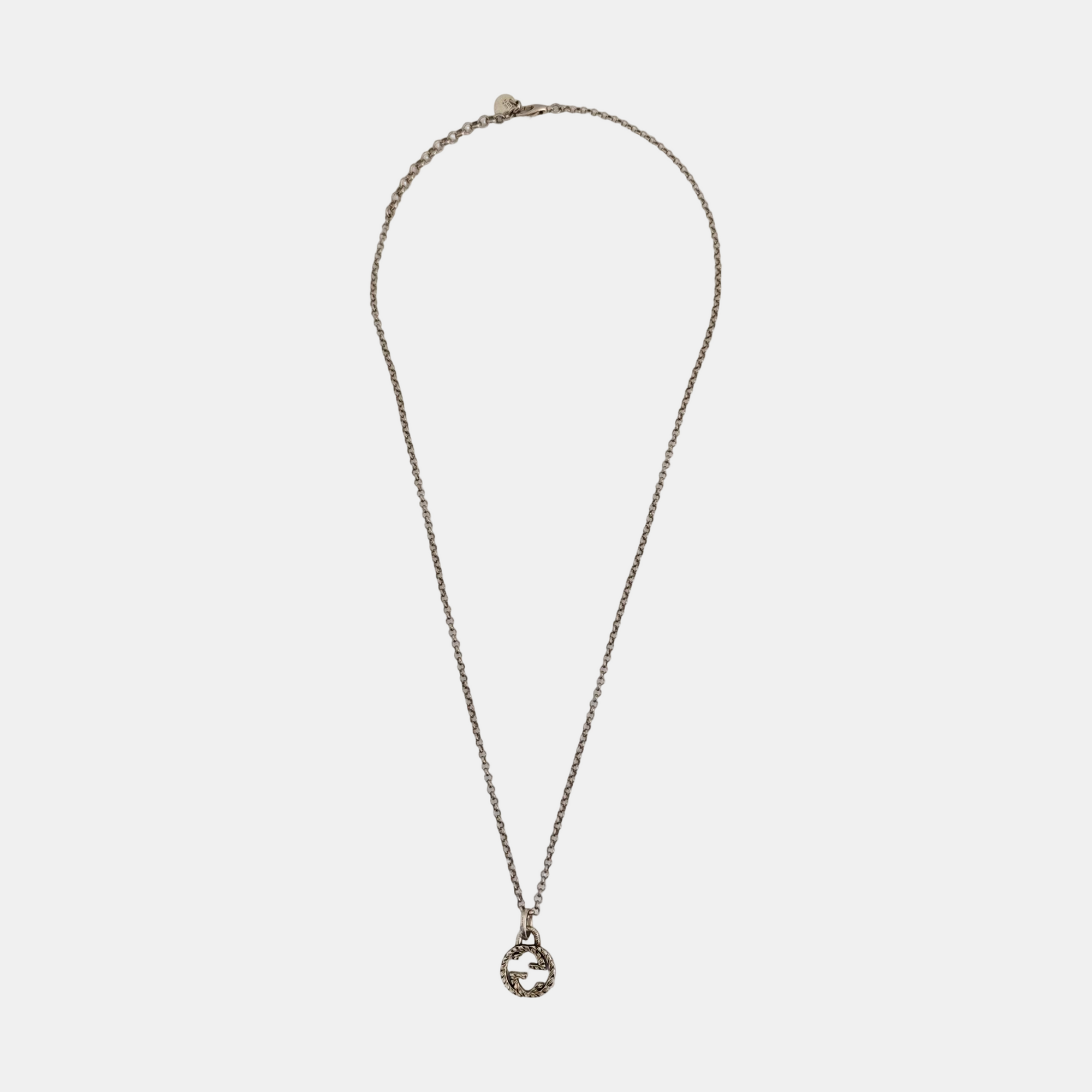 Interlocking G 925 Sterling Silver Necklace
