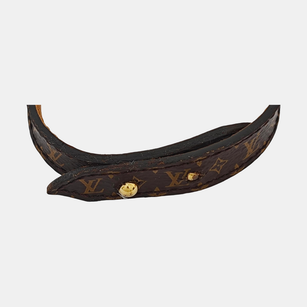 ESSENTIAL V Leather Brown Bangle