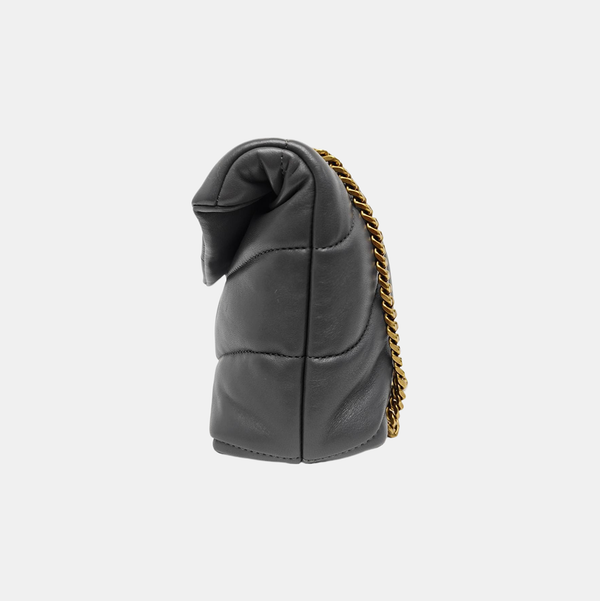 PUFFER Mini Chevron Lambskin Gray