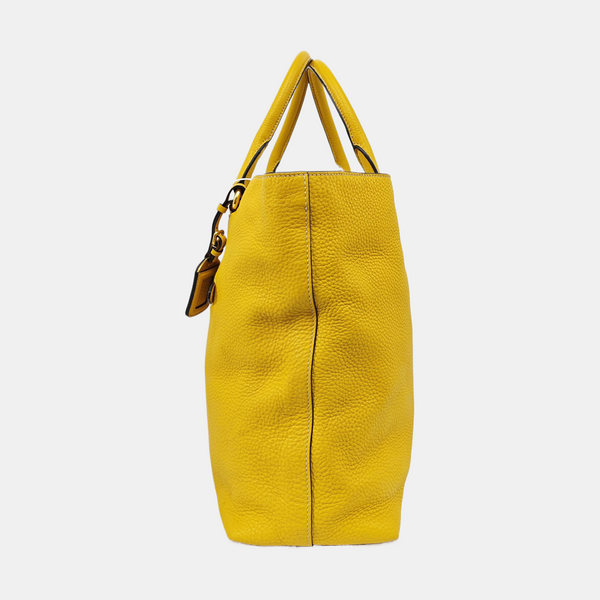 Calfskin Tote Bag Yellow