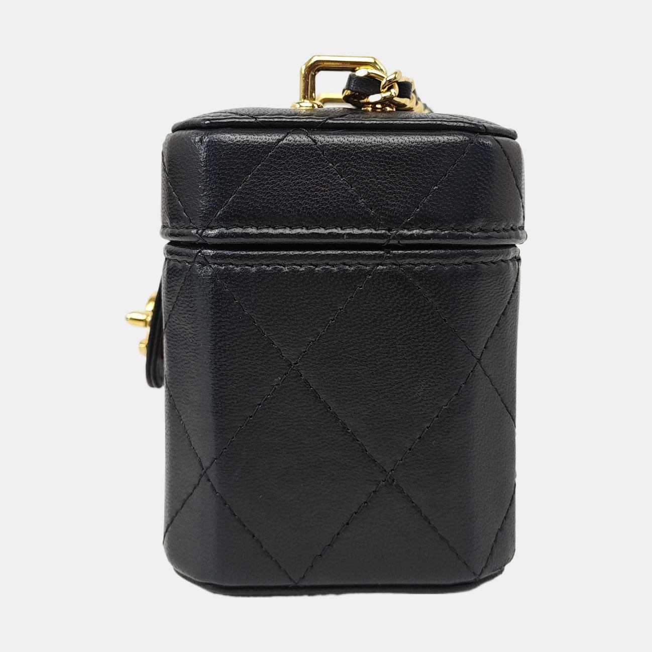 Quilted Lambskin Shoulder Bag Small Black