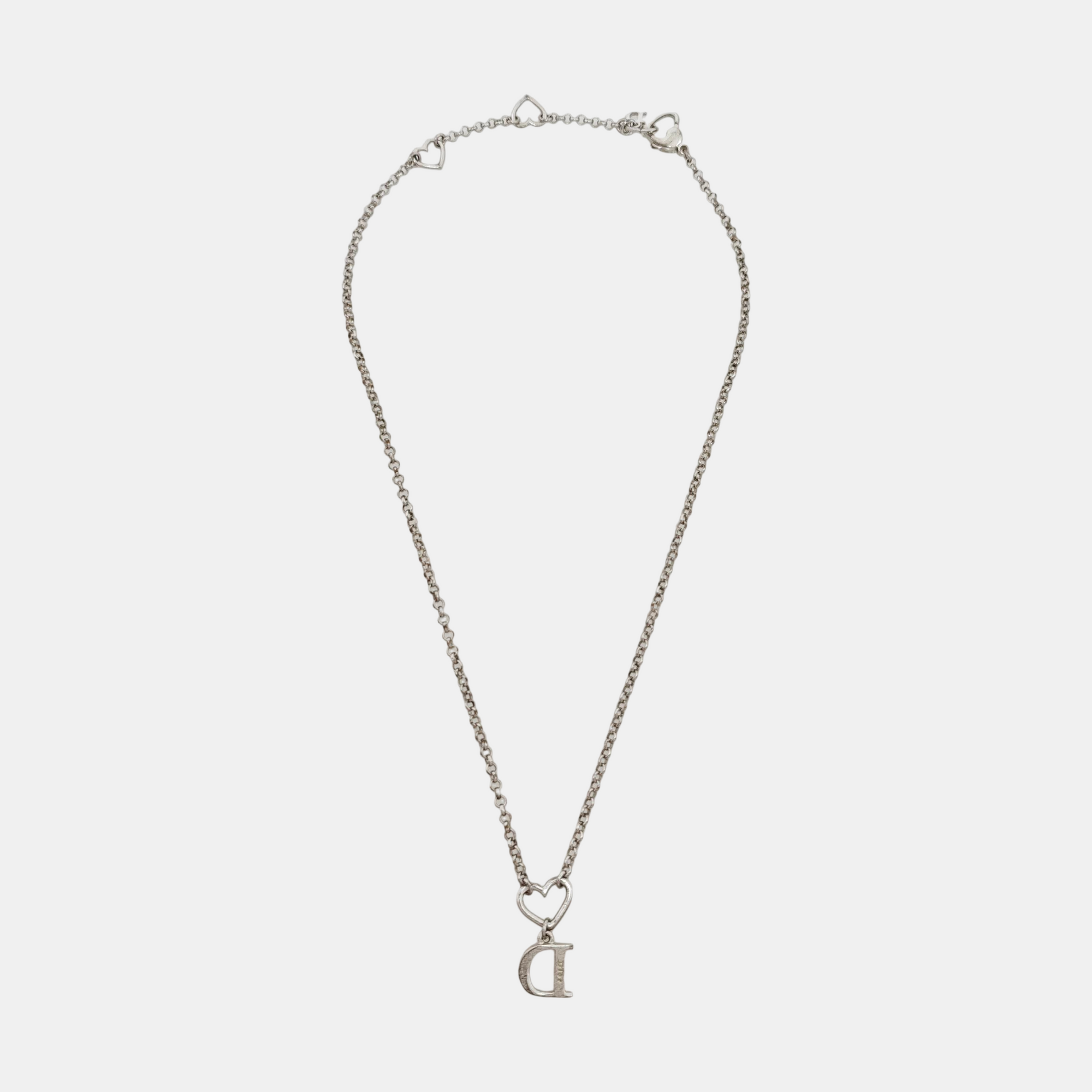 CD Swing Metal Silver Necklace
