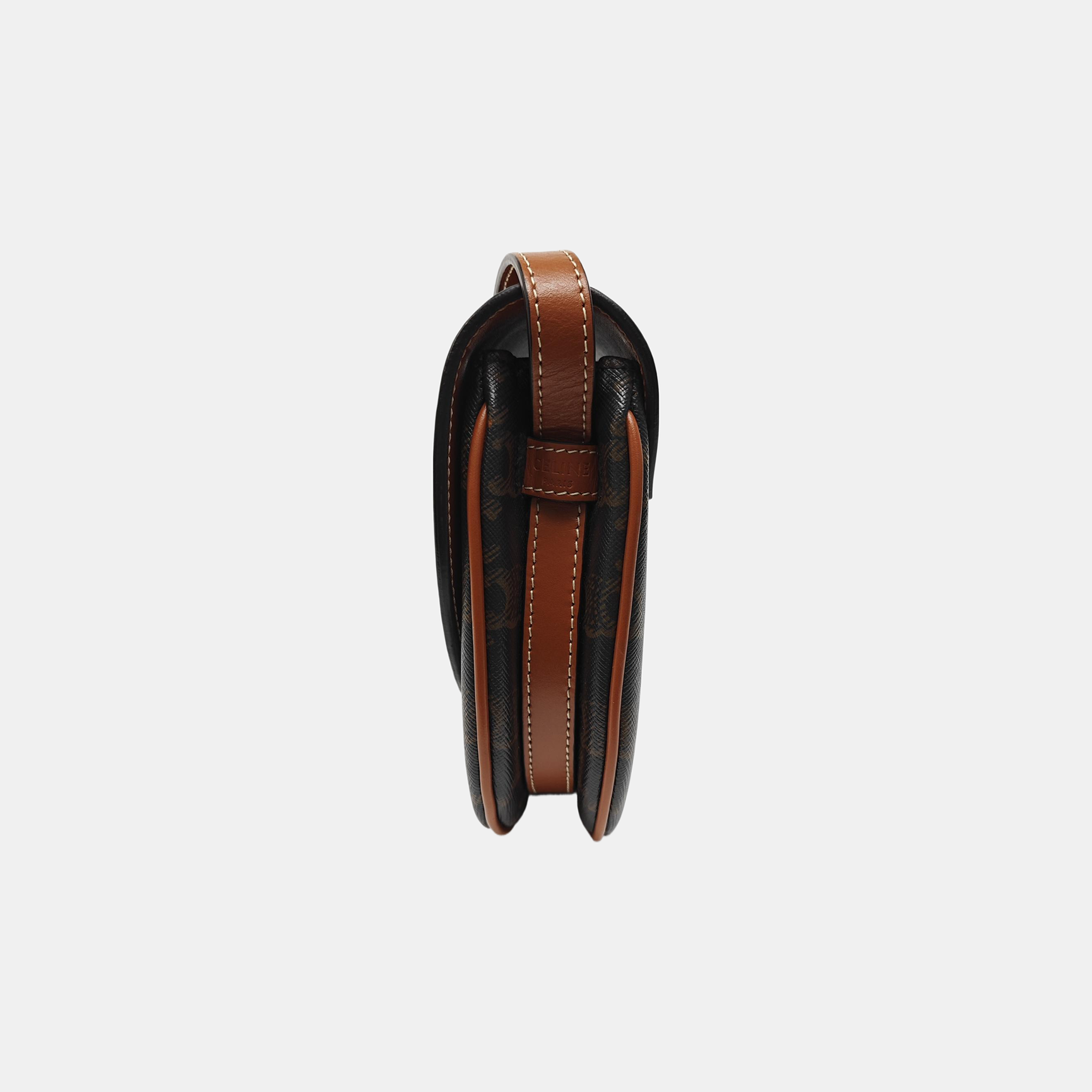 TEEN BESACE TRIOMPHE Small Coated Canvas Brown