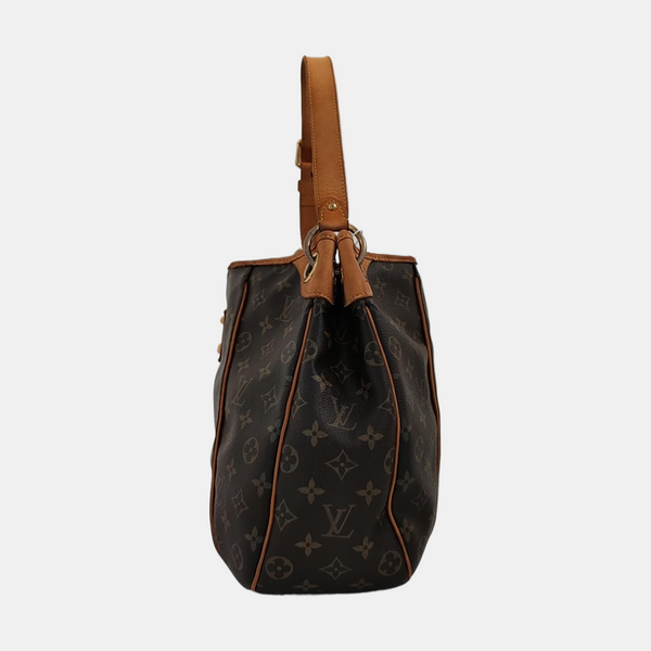 GALLIERA PM Monogram Coated Canvas Brown