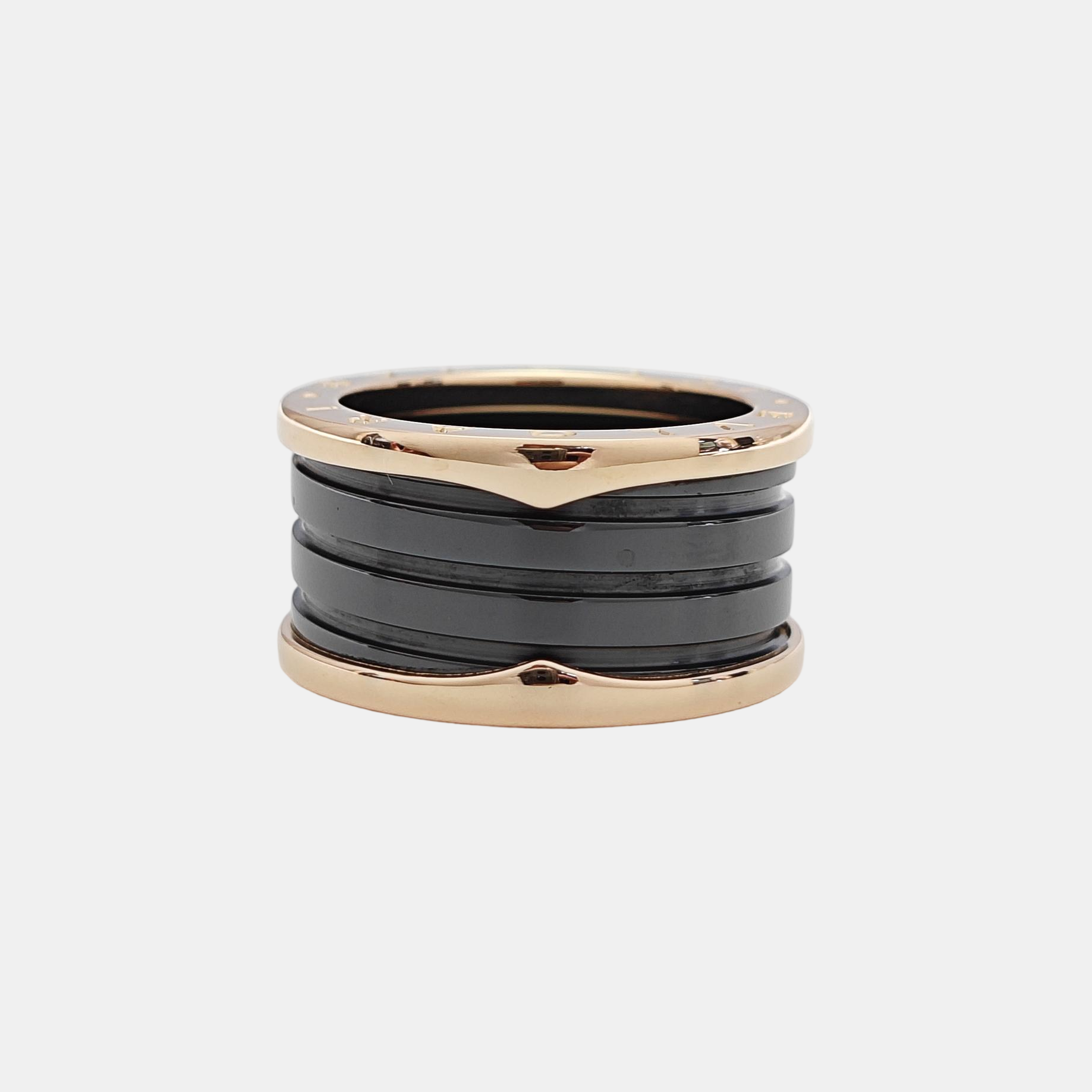 B.ZERO1 18k Rose Gold Ring EU 57