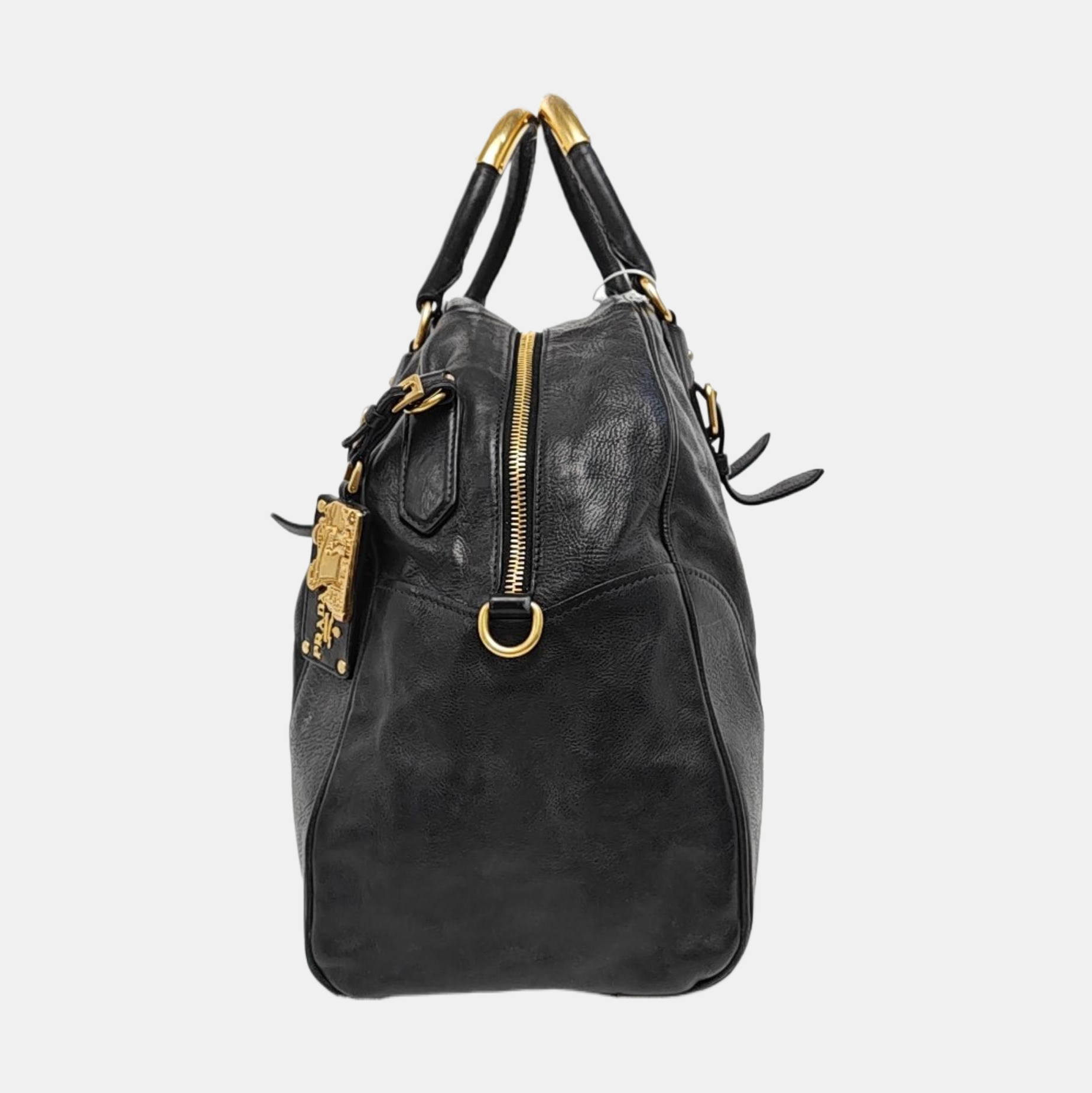 Leather Shoulder Bag Black