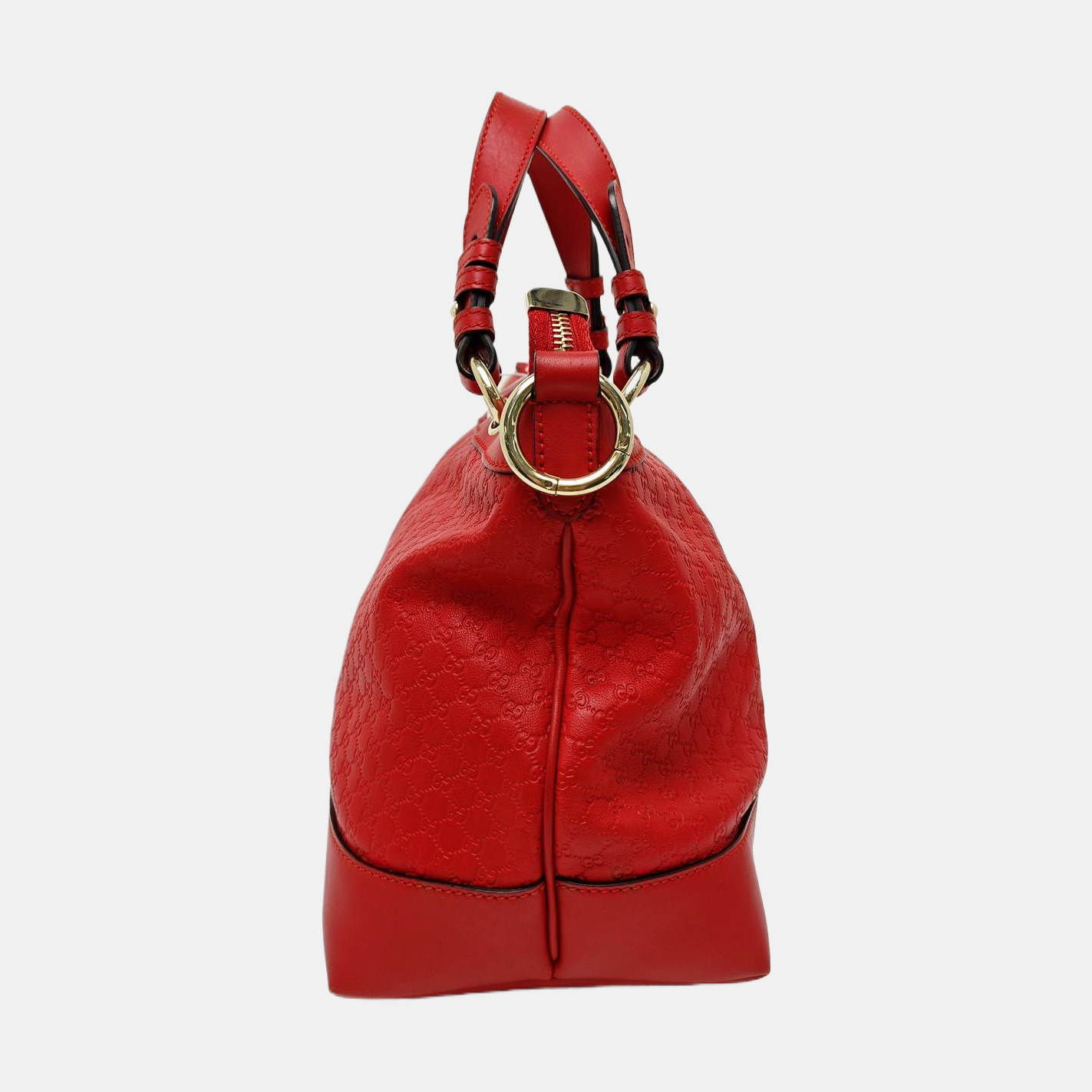 Monogram Calfskin Tote Bag Red