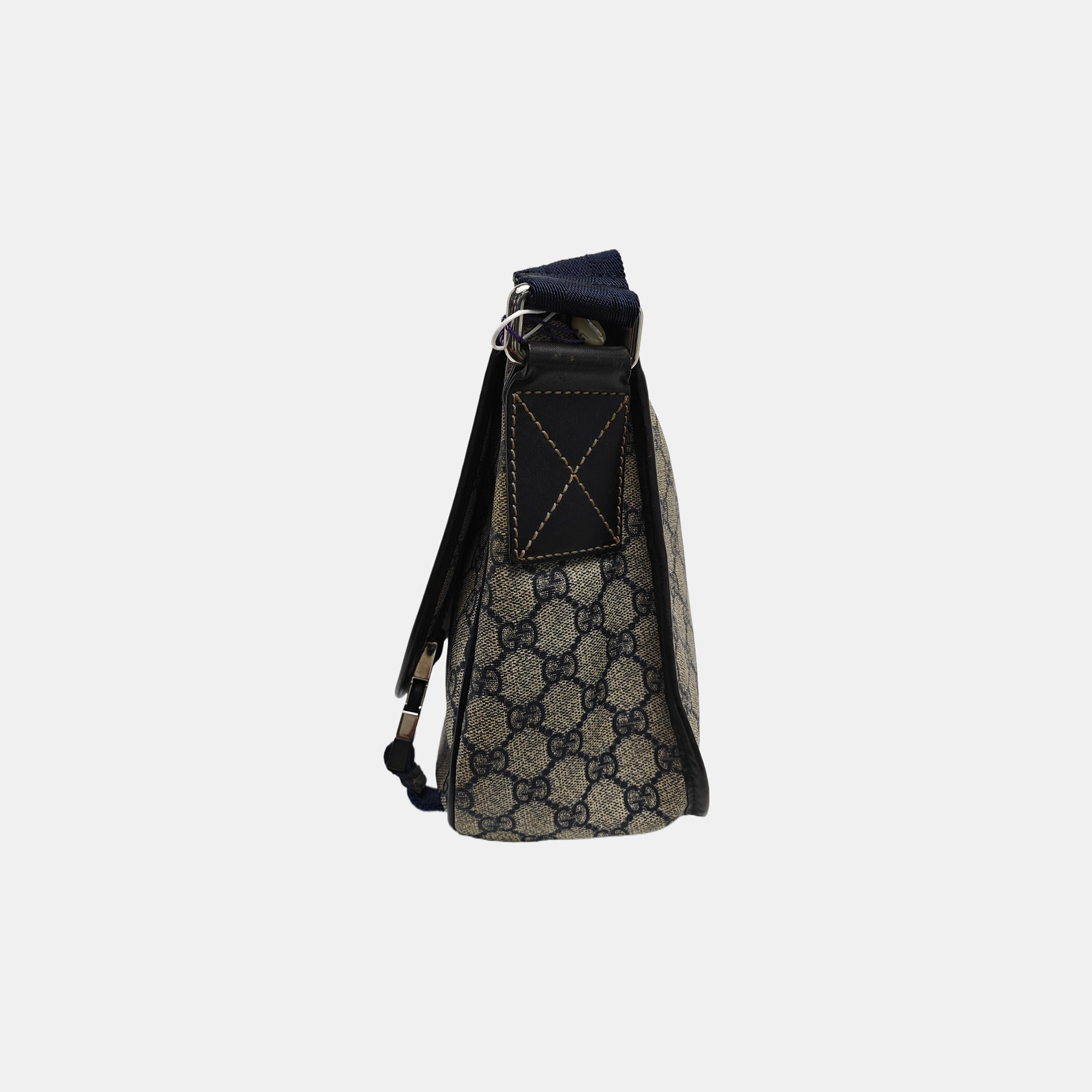 Monogram Coated Canvas Shoulder Bag Beige