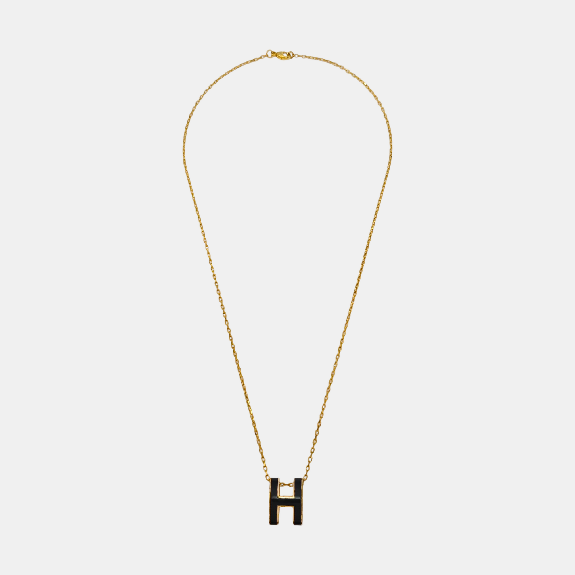 Pop H Metal Gold Necklace