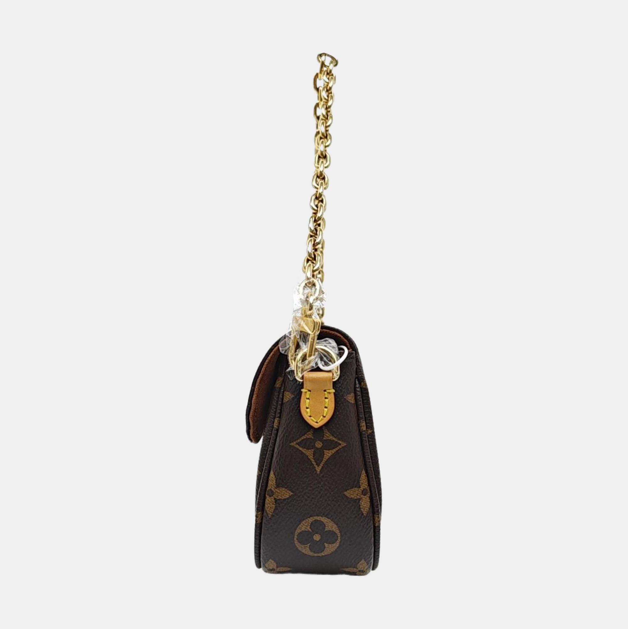 IVY Monogram Coated Canvas Brown