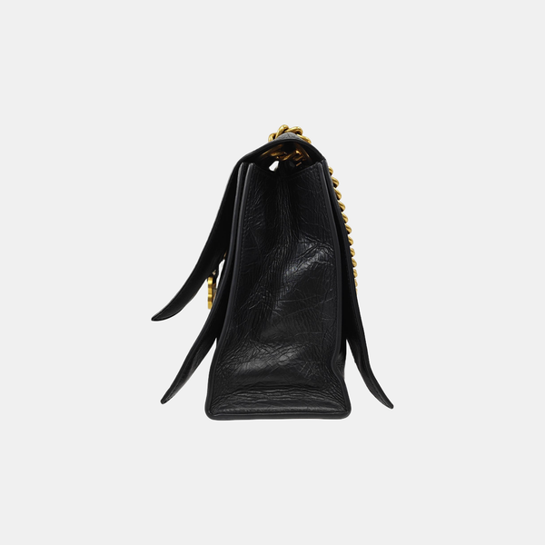 Crush Medium Calfskin Black