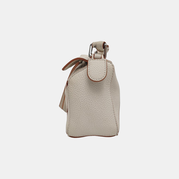 Puzzle Mini Calfskin White