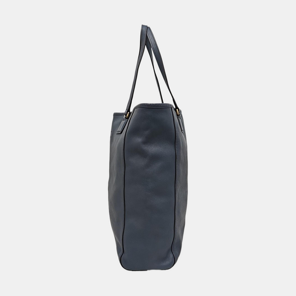 Calfskin Tote Bag Blue