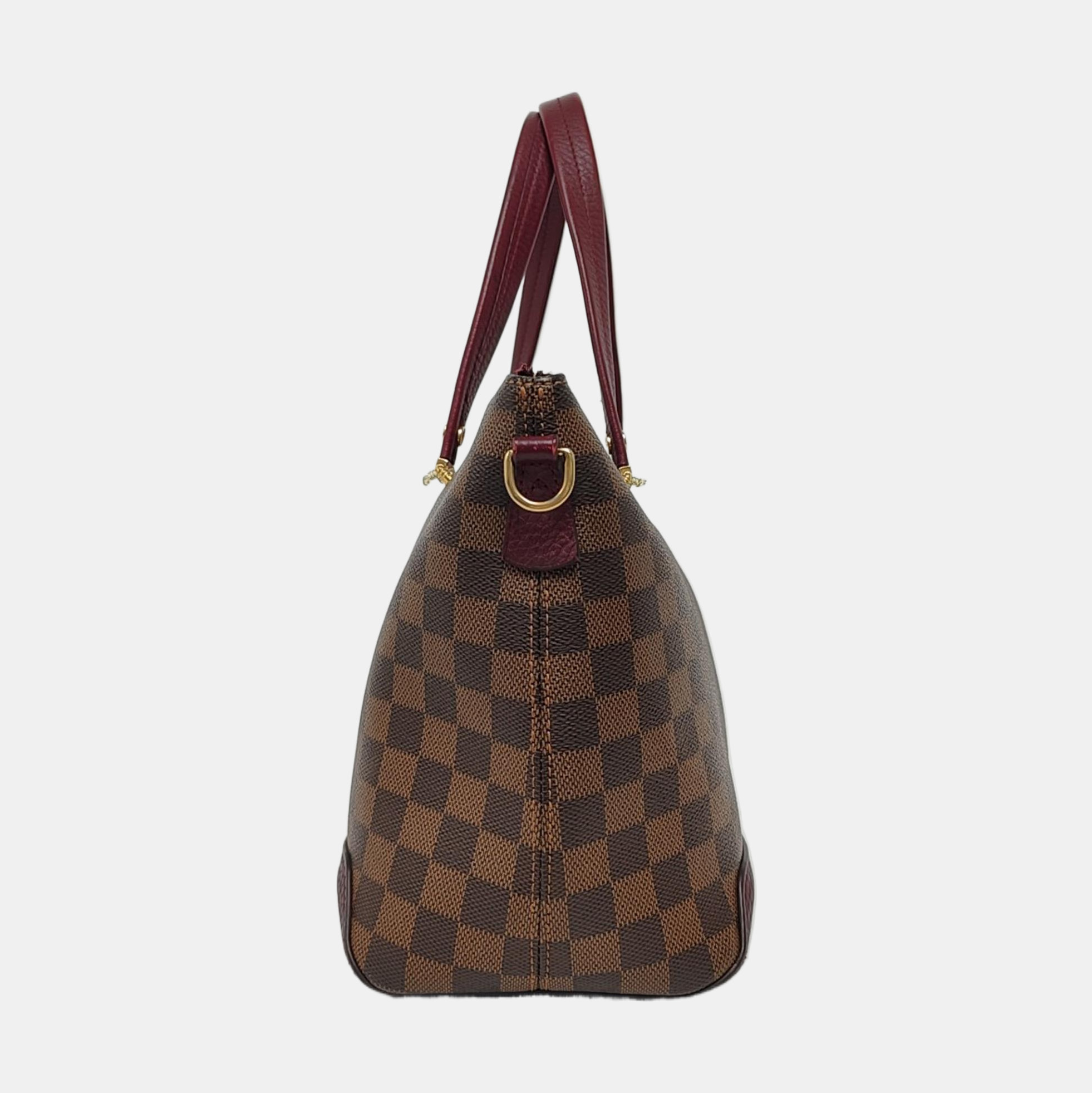 HYDE PARK Damier Ebene Coated Canvas Brown