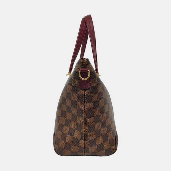 HYDE PARK Damier Ebene Coated Canvas Brown