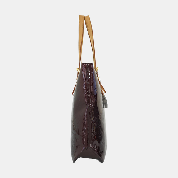 BRENTWOOD Monogram Patent Calfskin Red