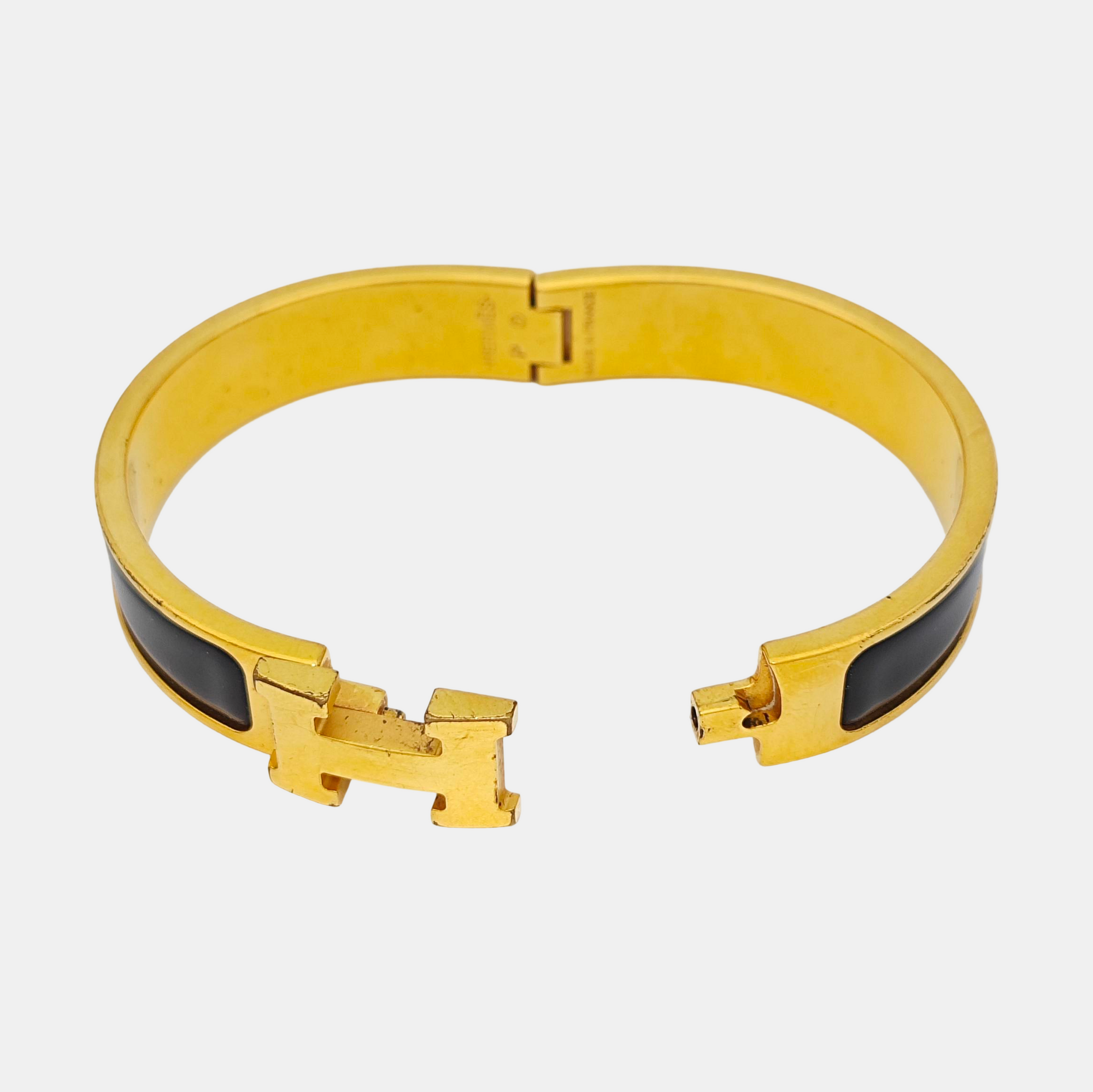 Clic H Metal Gold Bangle