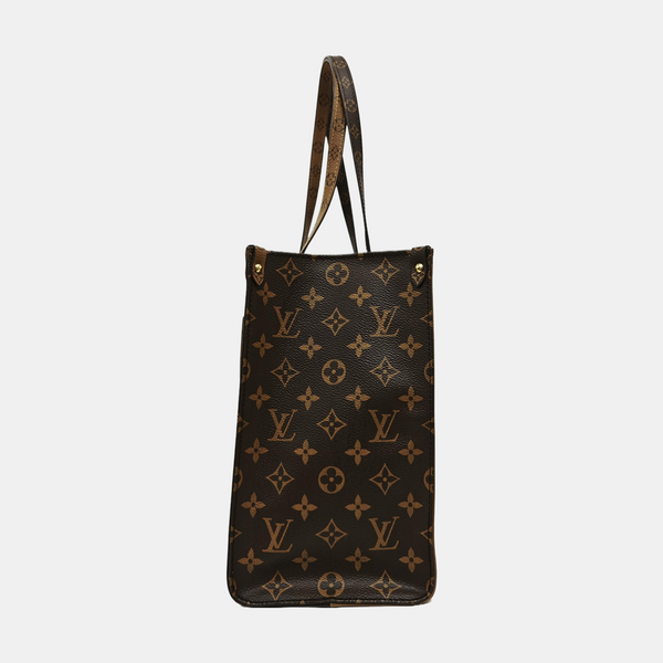 ONTHEGO MM Monogram Coated Canvas Brown